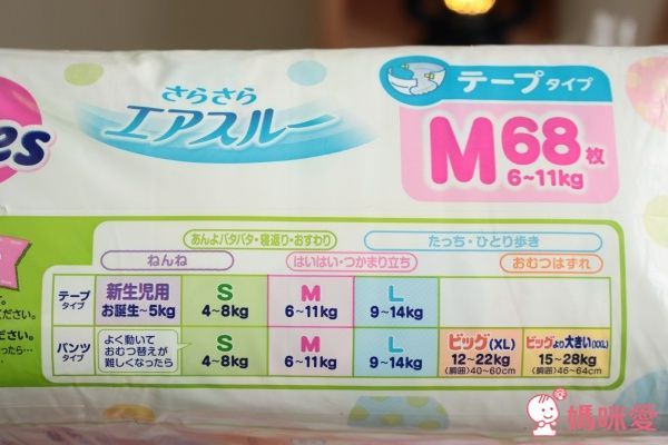 日本境內妙而舒 Merries 尿布