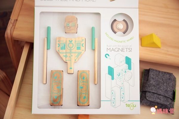 Tegu 磁性積木 - 9件未來世界-梅格勃機器人