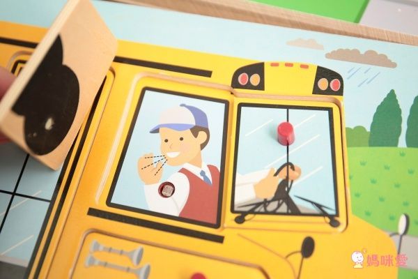 美國瑪莉莎 Melissa & Doug - MD 聲音拼圖-英文童謠-公車輪子轉呀轉