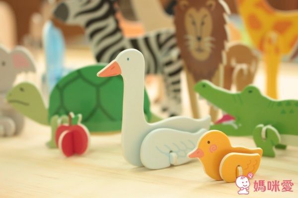 鴨媽媽帶著鴨寶寶