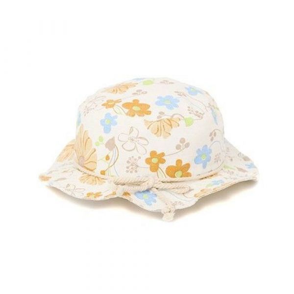 日本神戶style棉麻花朵鬱金香女童帽