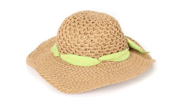 日本神戶style紙編輕盈點點帽帶草帽