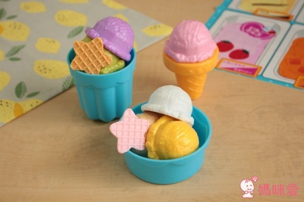 日本PILOT 魔法變色洗澡玩具 冰淇淋甜點