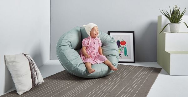 AJ2  北歐風質感兒童沙發 / 親子星球泡芙懶骨頭