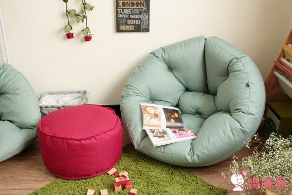 AJ2  北歐風質感兒童沙發 / 親子星球泡芙懶骨頭