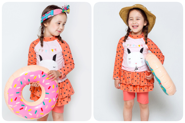 韓國 Vaenait Baby 防曬泳衣