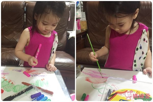 韓國 AMOS - 12色粗款神奇水蠟筆