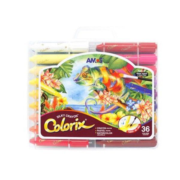 韓國 AMOS - 12色粗款神奇水蠟筆