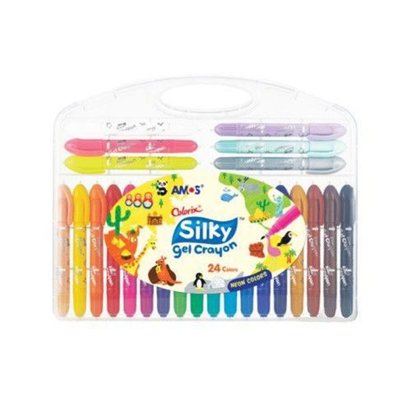 韓國 AMOS - 12色粗款神奇水蠟筆