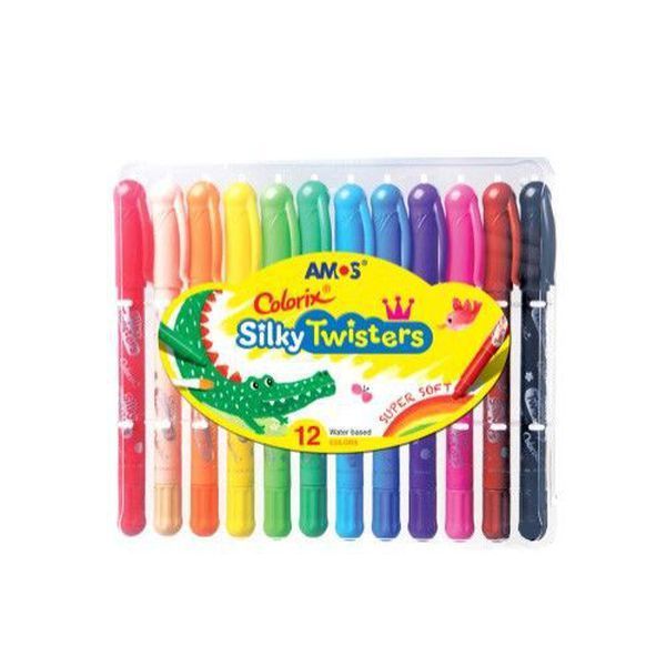 韓國 AMOS - 12色粗款神奇水蠟筆