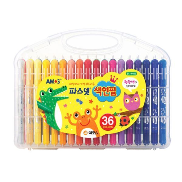 韓國 AMOS - 12色粗款神奇水蠟筆
