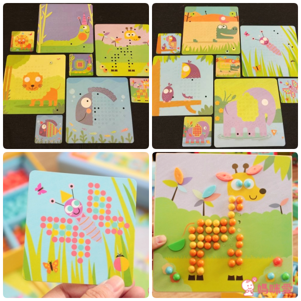 MiDeer - 兒童馬賽克豆豆拼圖-3Y+