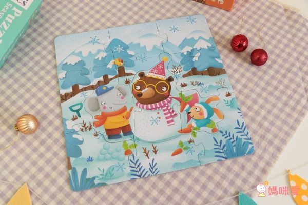 MiDeer - 四合一拼圖-四季-12片，16片，24片，32片拼圖