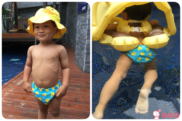 美國 ZOOCCHiNi 可愛動物尿布泳褲+防曬帽