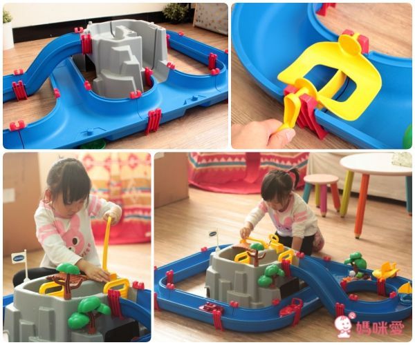 瑞典 Aquaplay - 【超級豪華版】漂漂河水上樂園玩具-544-(152X162X22cm) (送小帆船-287(顏色隨機))