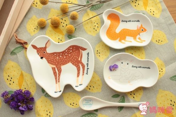 日本小倉陶器 Living with animals 森林動物好朋友
