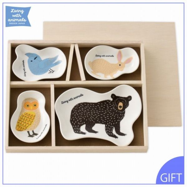 日本小倉陶器 Living with animals 森林動物好朋友