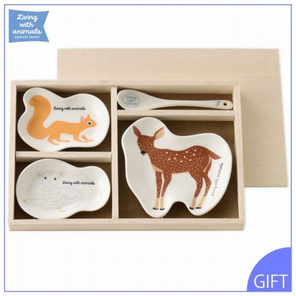 日本小倉陶器 Living with animals 森林動物好朋友