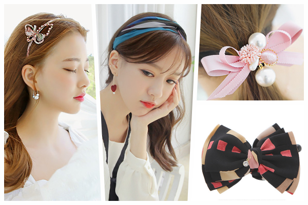 韓國 Soo&Soo - 方框珍珠髮圈