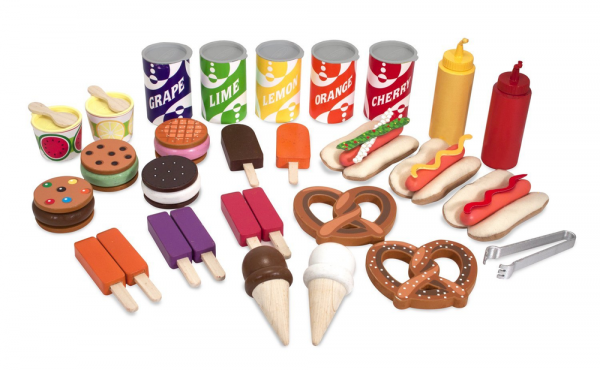 美國瑪莉莎 Melissa & Doug 木製點心餐車 / 玩食趣 ☛ 全台獨家最低價！