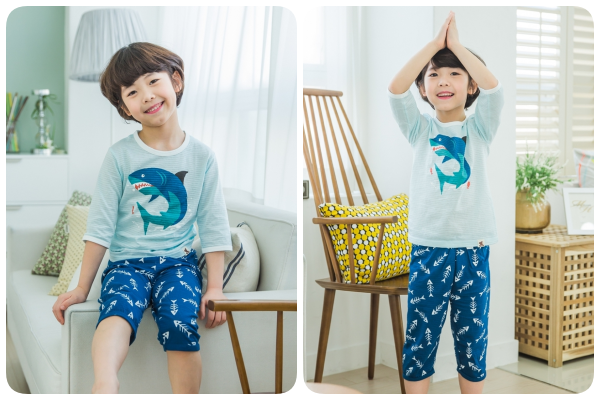 韓國 PUCO 五分袖純棉家居服