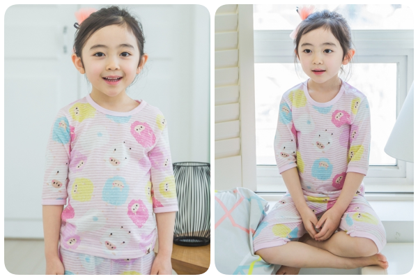 韓國 PUCO 五分袖純棉家居服