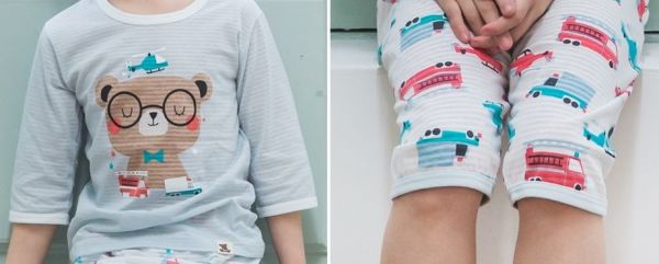 韓國 PUCO 五分袖純棉家居服