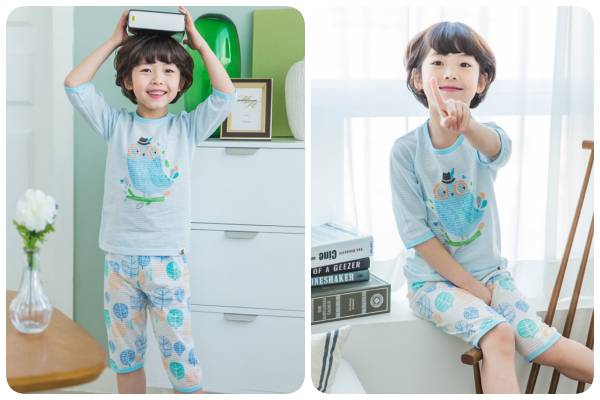 韓國 PUCO 五分袖純棉家居服