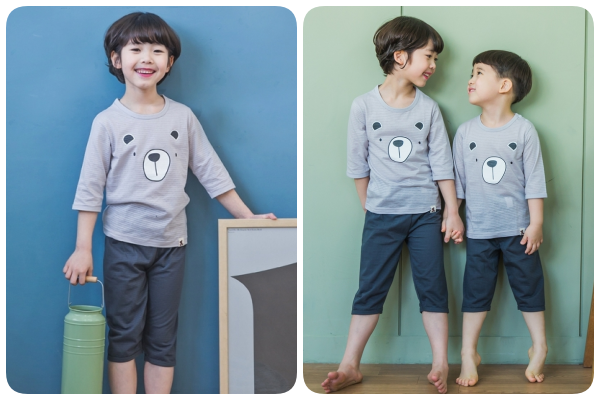 韓國 PUCO 五分袖純棉家居服