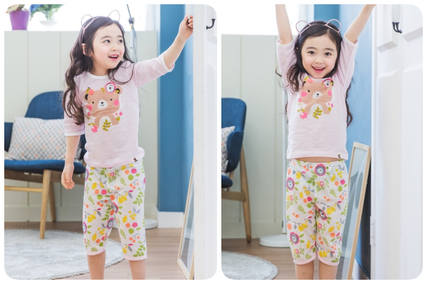 韓國 PUCO 五分袖純棉家居服