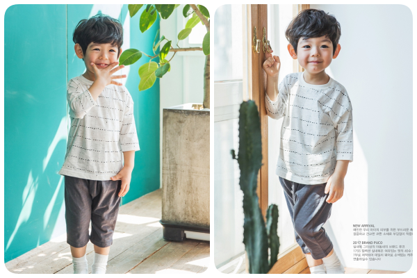 韓國 PUCO 五分袖純棉家居服