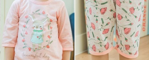 韓國 PUCO 五分袖純棉家居服