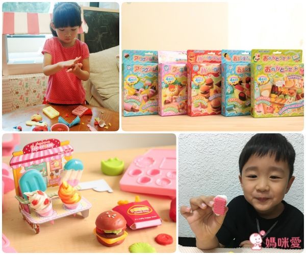 日本銀鳥 - 銀鳥無毒小麥黏土-冰淇淋4色組(附模具)