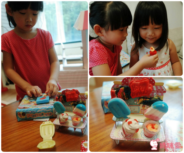 日本銀鳥 - 銀鳥無毒小麥黏土-冰淇淋4色組(附模具)