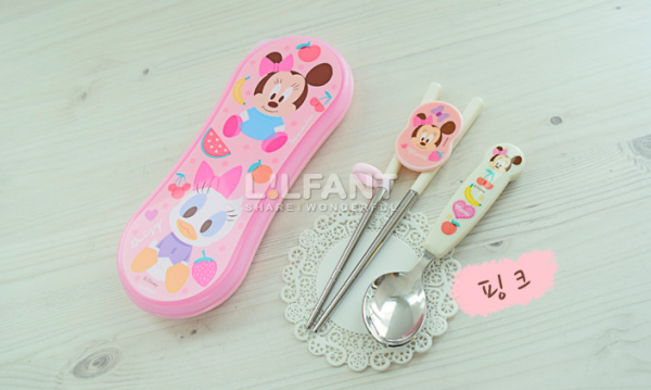 韓國 Lilfant - 學習筷＋湯匙組-米妮