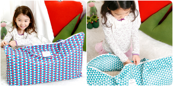 韓國 coney island 防水睡袋收納袋 / 尿布墊 / 便當束口袋