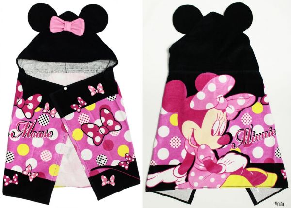 日本迪士尼✖三麗鷗★連帽毛巾罩袍 / 浴巾 / 防水包包
