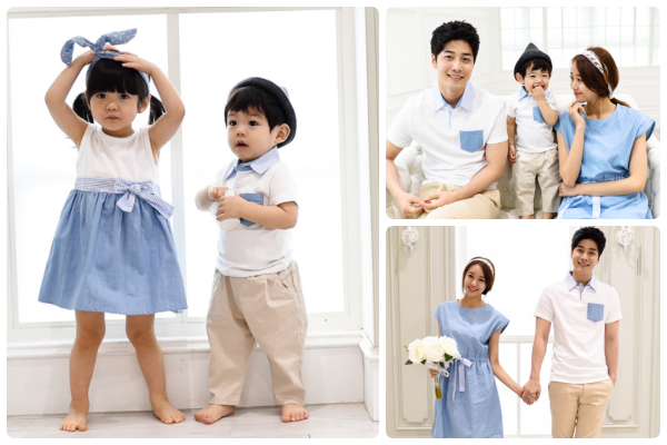 韓國 Manfimafi - 海洋風親子裝-女寶洋裝