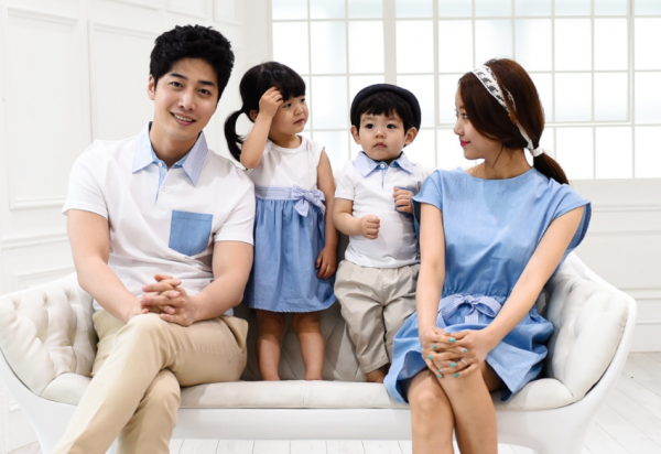 韓國 Manfimafi - 海洋風親子裝-女寶洋裝