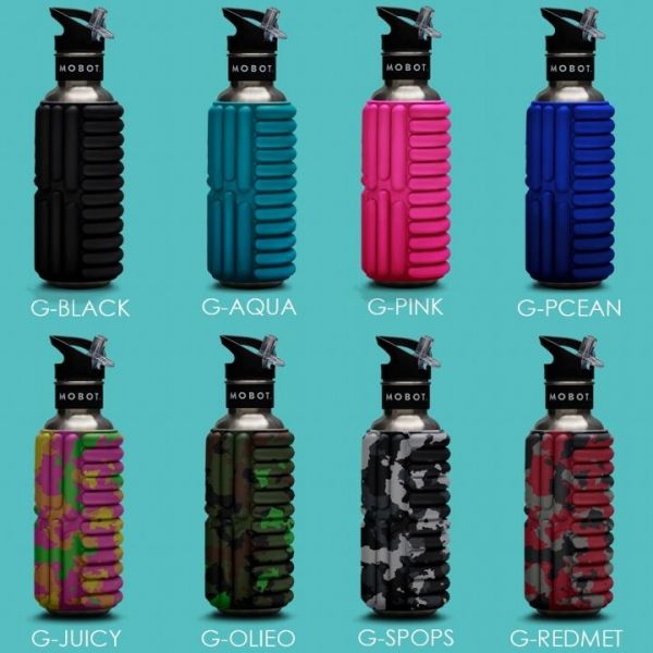 MOBOT 不鏽鋼2WAY按摩滾輪水壺