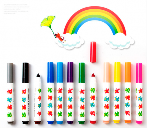 JoanMiro - 兒童可水洗彩色筆-12色