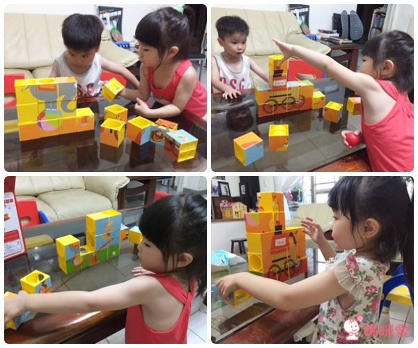 比利時 Scratch - 馬戲團滾球拼圖方塊-16塊正方體