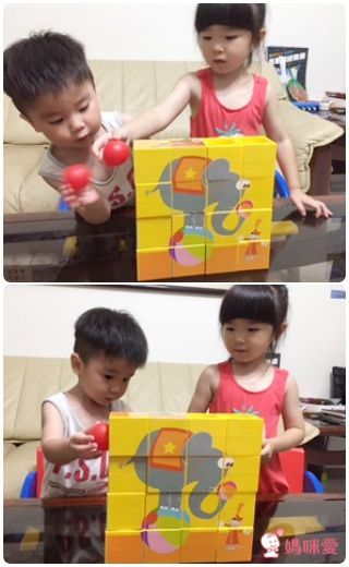 比利時 Scratch - 馬戲團滾球拼圖方塊-16塊正方體