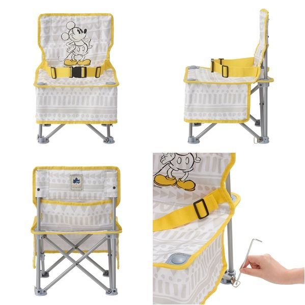 日本LOGOS 迪士尼折疊收納式小童戶外座椅(附肩背收納袋) 