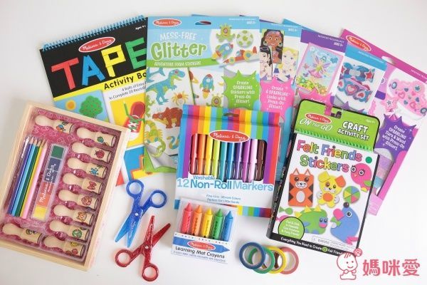 培養小小藝術家【美國瑪莉莎】大豆無毒蠟筆、勞作印章、繪圖本