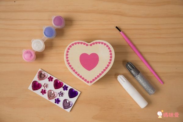 美國瑪莉莎 Melissa & Doug - MD 勞作DIY-木製愛心珠寶盒