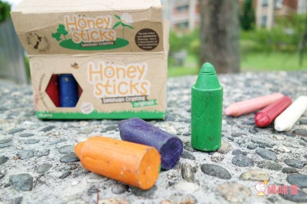 紐西蘭 Honey Sticks - 純天然蜂蠟無毒蠟筆-1歲以上寶寶適用-矮胖型-12色