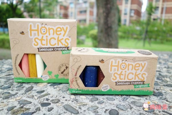 紐西蘭 Honey Sticks - 純天然蜂蠟無毒蠟筆-1歲以上寶寶適用-矮胖型-12色