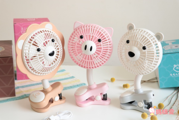 【 小獅王 Simba 】蘿蔓晶鑽玻璃奶瓶系列 ✕ 日本萌萌家夾式電風扇