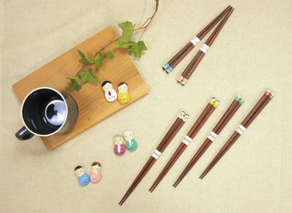 【日本KOJI】POCO 木製筷子筷架組、點心盤